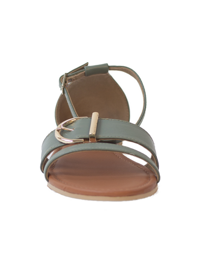 Olive Buckle Sandals