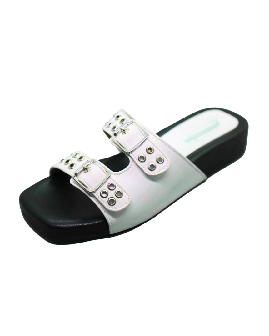 White June Buckle Flats